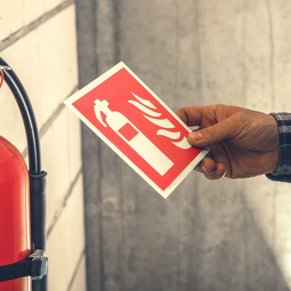 Fire Extinguisher Installation Inside Commercial Building
